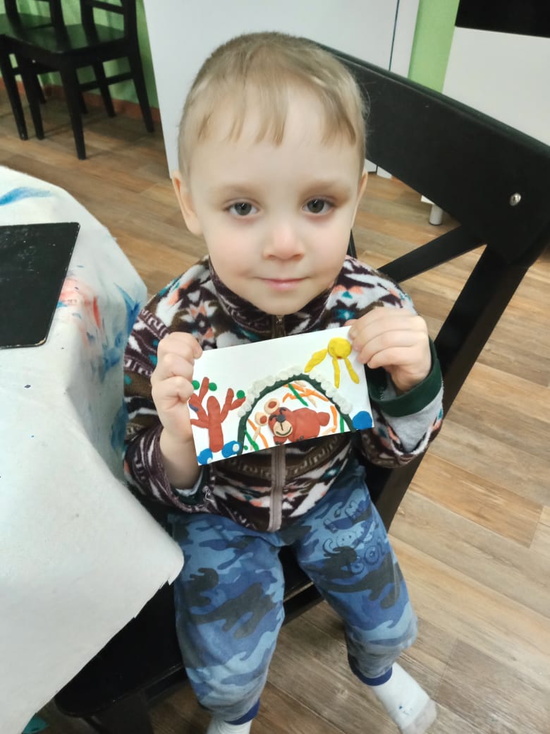 Рисуем пластилином «Привет, весна!»
