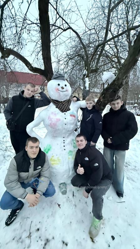 В Тихвинском ресурсном центре прошёл конкурс снежных скульптур.
