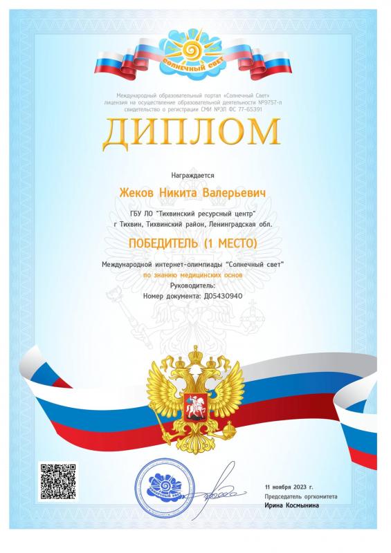 Участие в Международной интернет-олимпиаде "Солнечный свет"