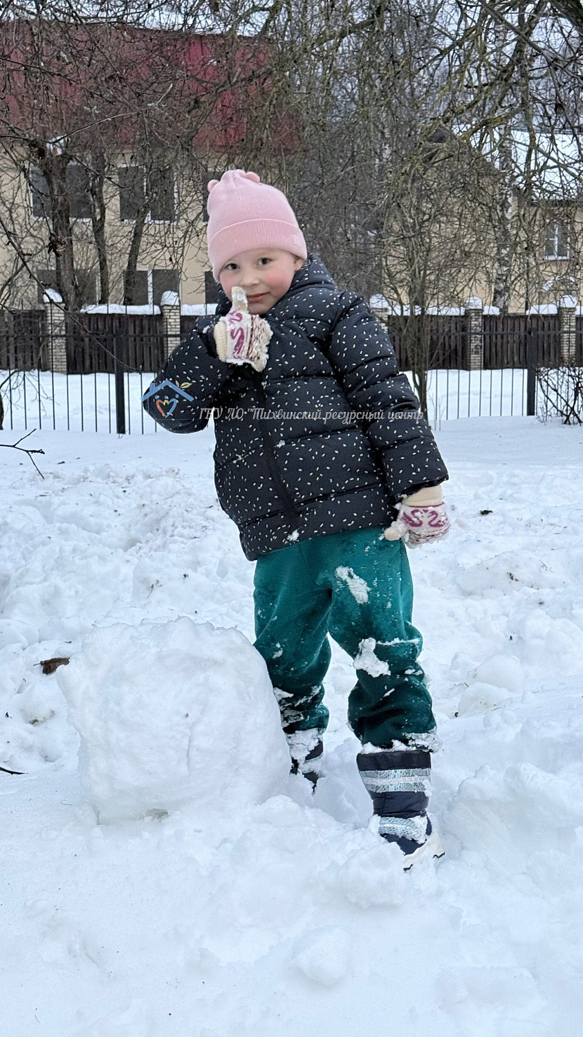 В Тихвинском ресурсном центре прошёл конкурс снежных скульптур.
