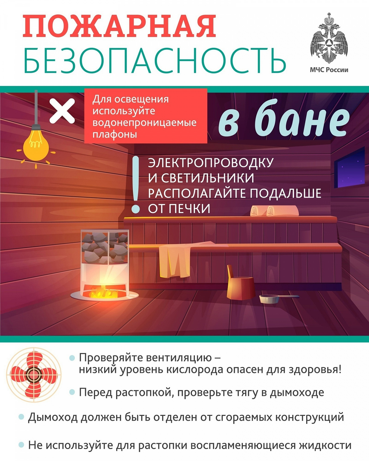 ОНДиПР Тихвинского района НАПОМИНАЕТ о безопасности в бане!