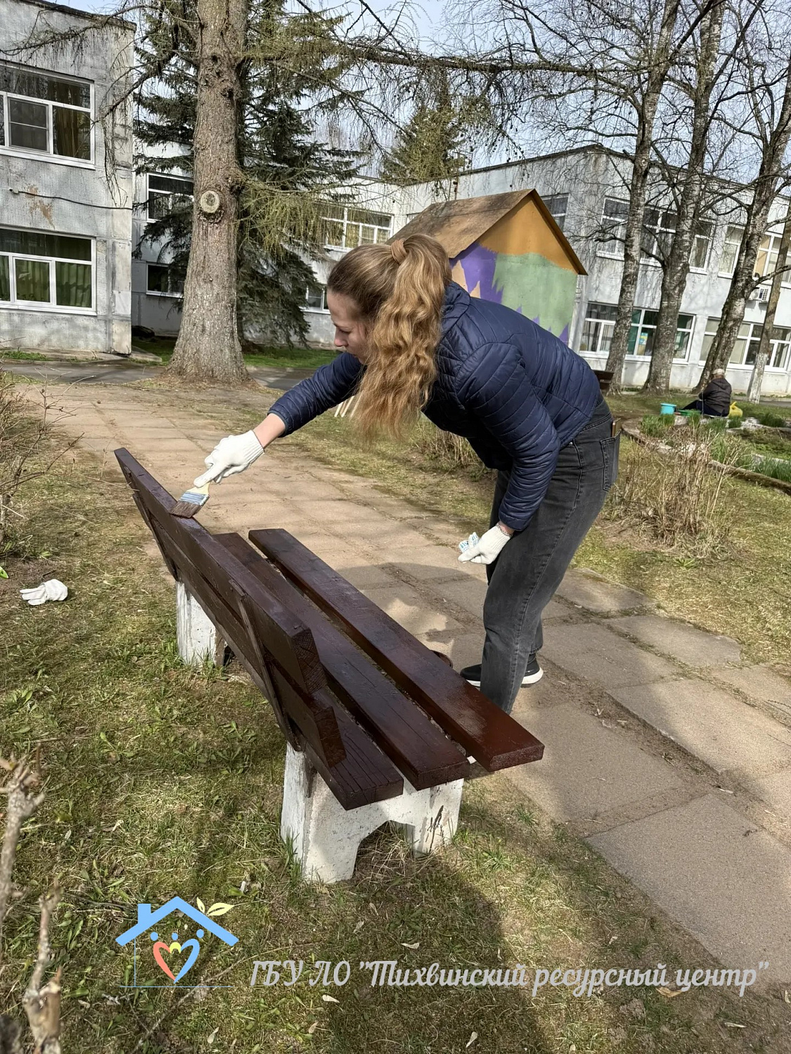 Весенний субботник в Тихвинском ресурсном центре
