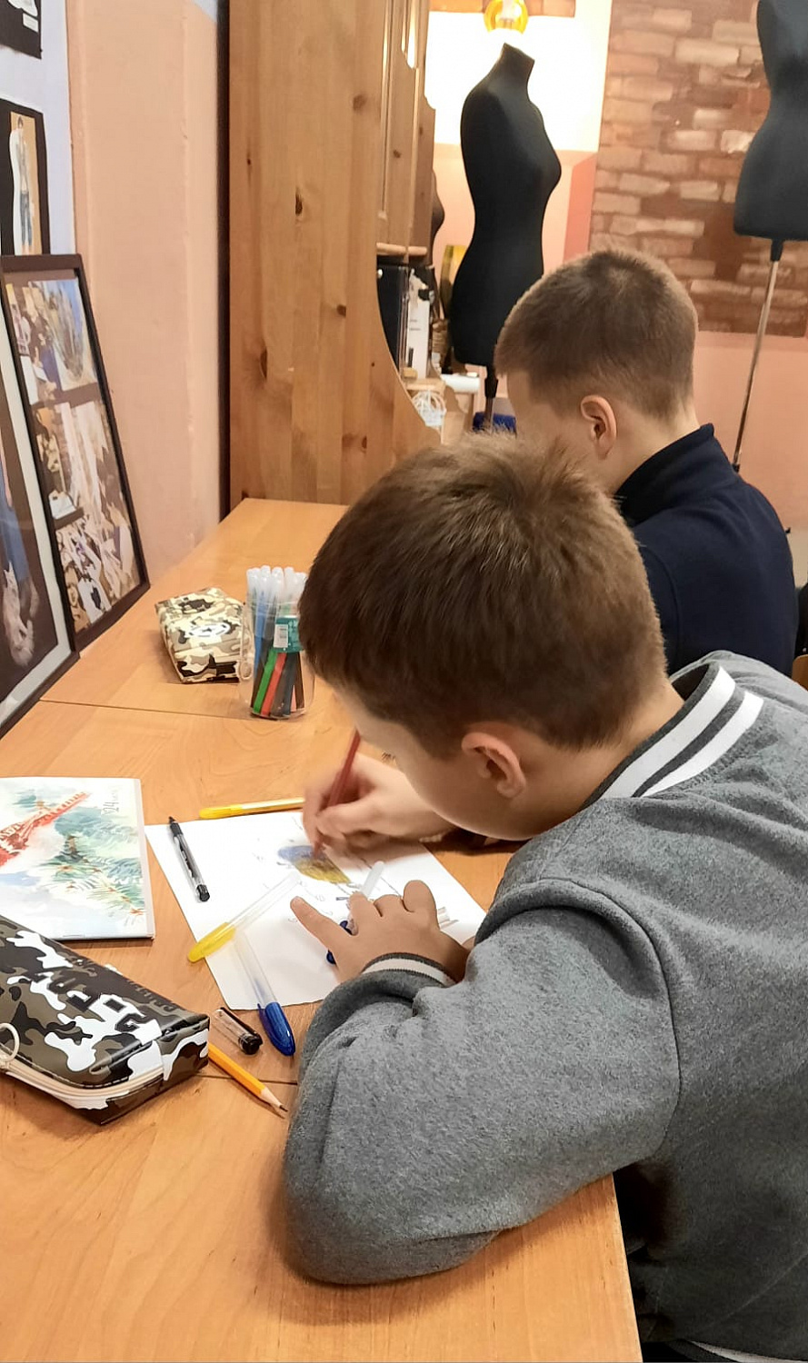Первое занятие по программе «Вместе» (арт-терапия)