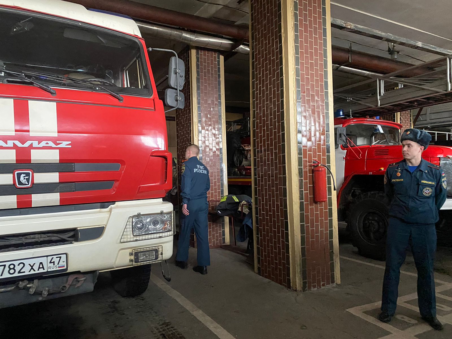 Экскурсия в 61 пожарно-спасательную часть Тихвинского района